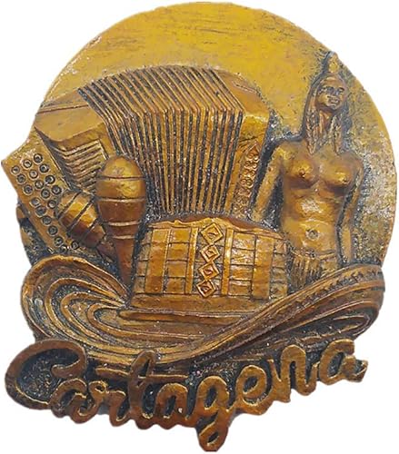 3D Cartagena Bolívar Colombia imán de nevera recuerdo regalo hogar cocina decoración Colombia refrigerador etiqueta magnética colección