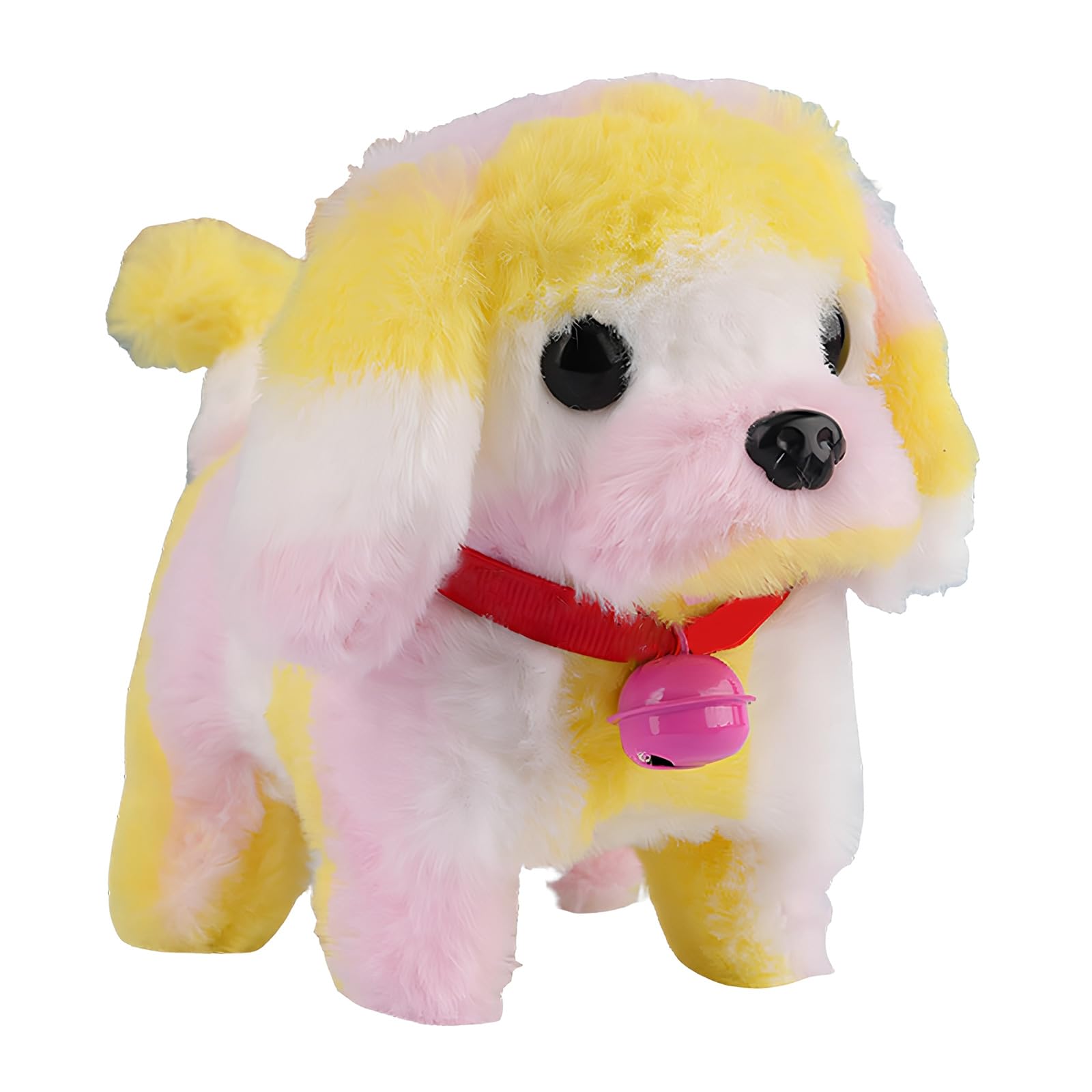 Cnrfeoap Interactive Electronic Plush Dog Comfort Toy with Natural Sounds and Life Like Movement for Toddler Indoor Entertainment Talking Walking Dog Toy