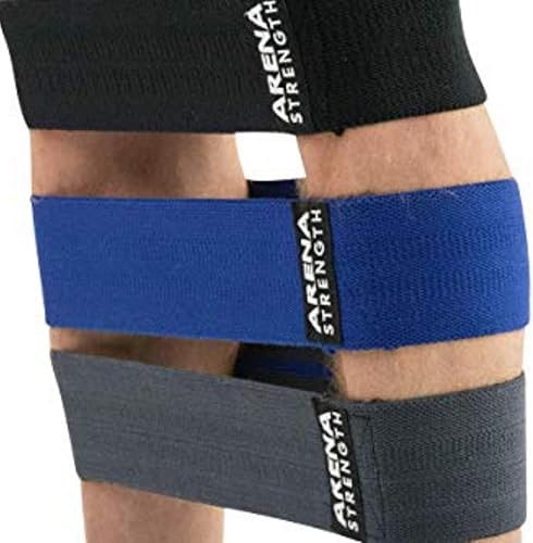 Miniatura 6 de Arena Strength Bandas de tela para glúteos - Bandas de ejercicio de tela para piernas y glúteos | Bandas de resistencia de tela | Bandas de Gris,