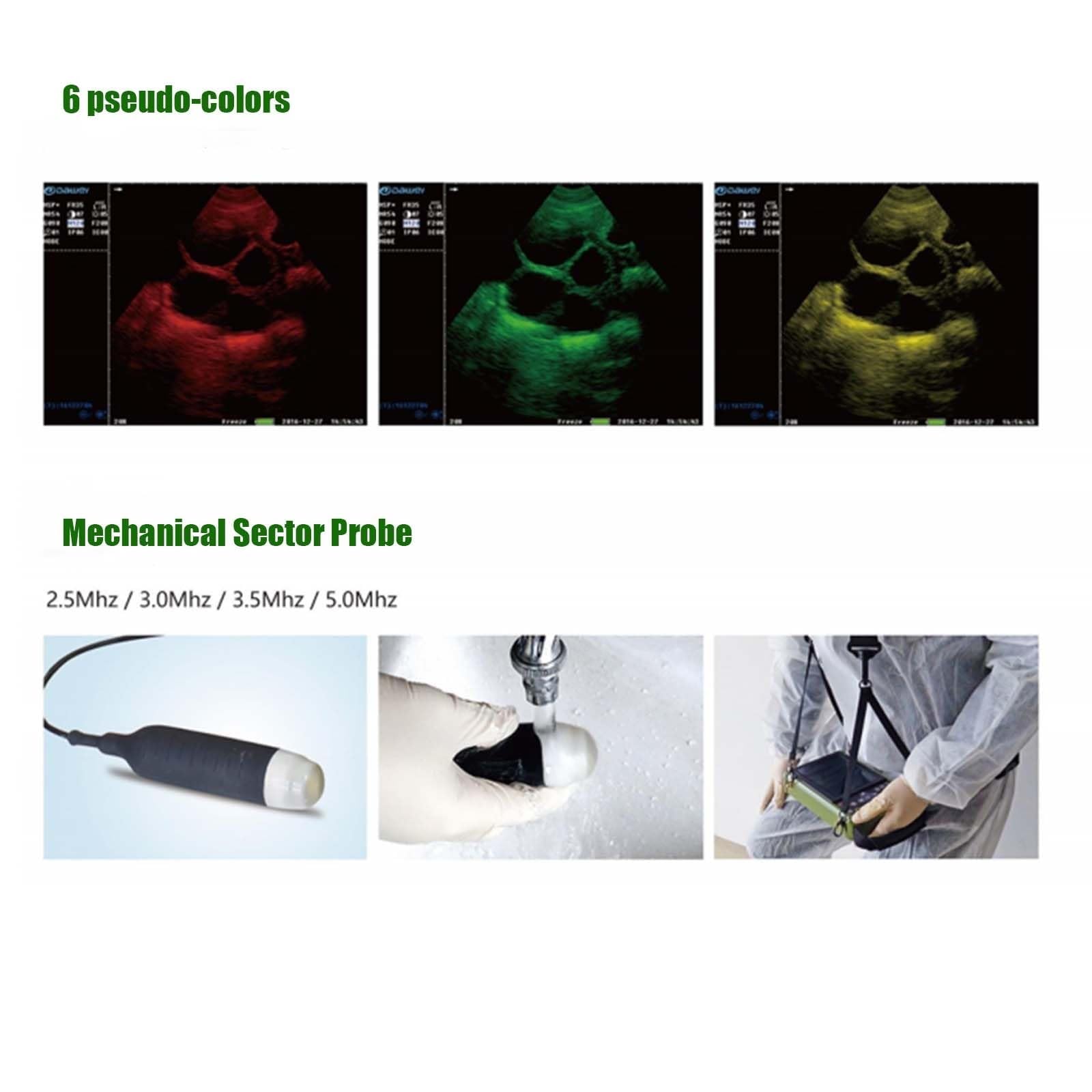 Échographe Vétérinaire, Échographe Manuel, Avec Sonde 3,5 MHz, Échographe B, Écran LCD 5,6 Pouces, Pour Le Contrôle De Gestation Chez Les Bovins, Ovins, Caprins Et Porcin(Machine+convex array probe)