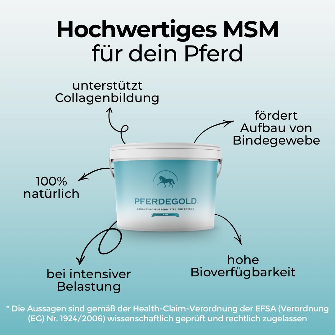 MSM 1,5kg - Pferde Pellets mit MSM & Omega 3