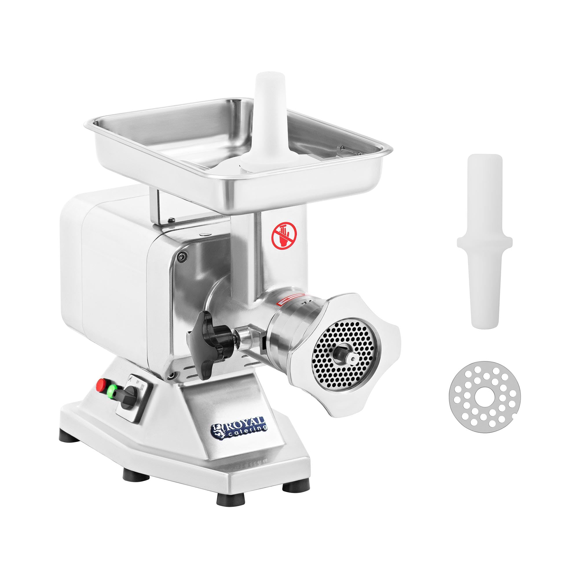 Royal Catering Edelstahl-Fleischwolf EXPERT (elektrisch, 1100 W, 220 kg/h)