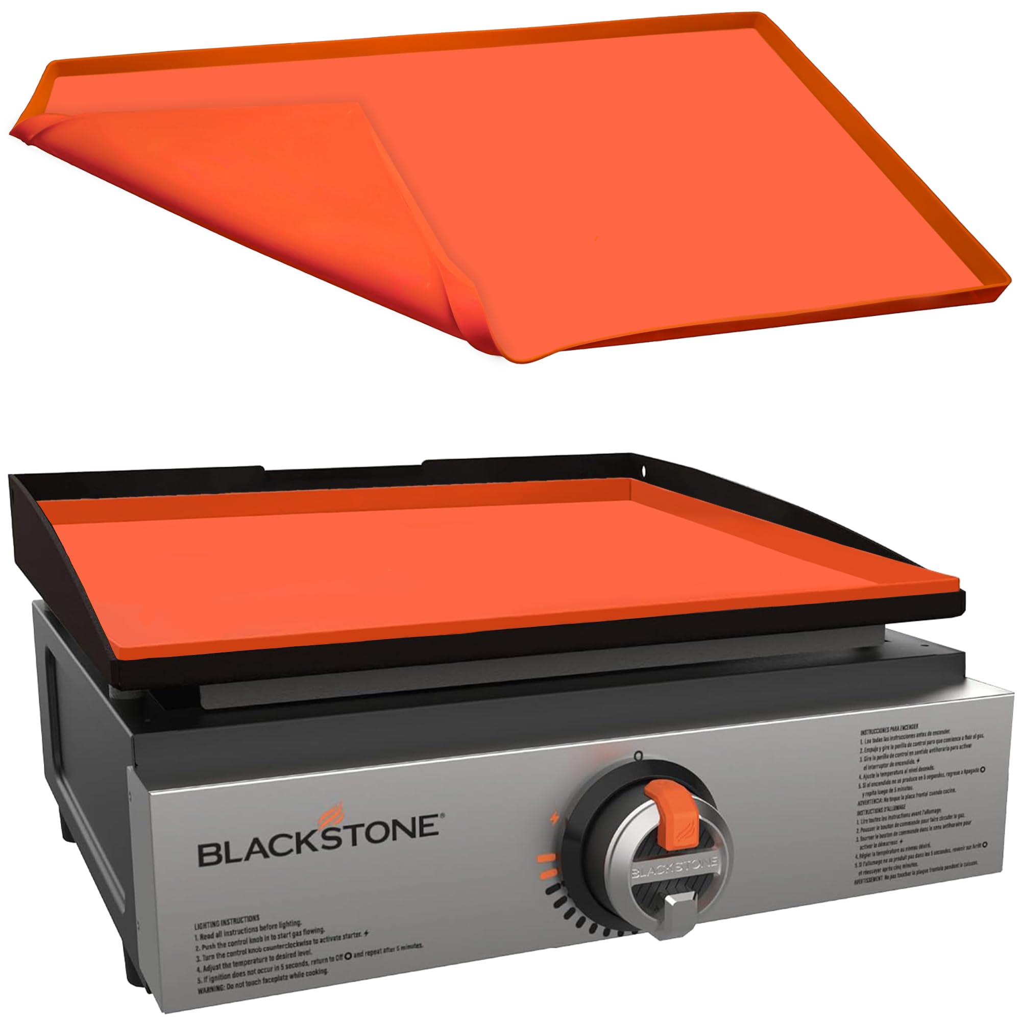 17" Premium Silicone Griddle Mat for Blackstone 17 Inch Grill, Heavy Duty Food Grade Silicone Griddle Cover, Keep Your Grill Clean and Rust-Free All Year Long