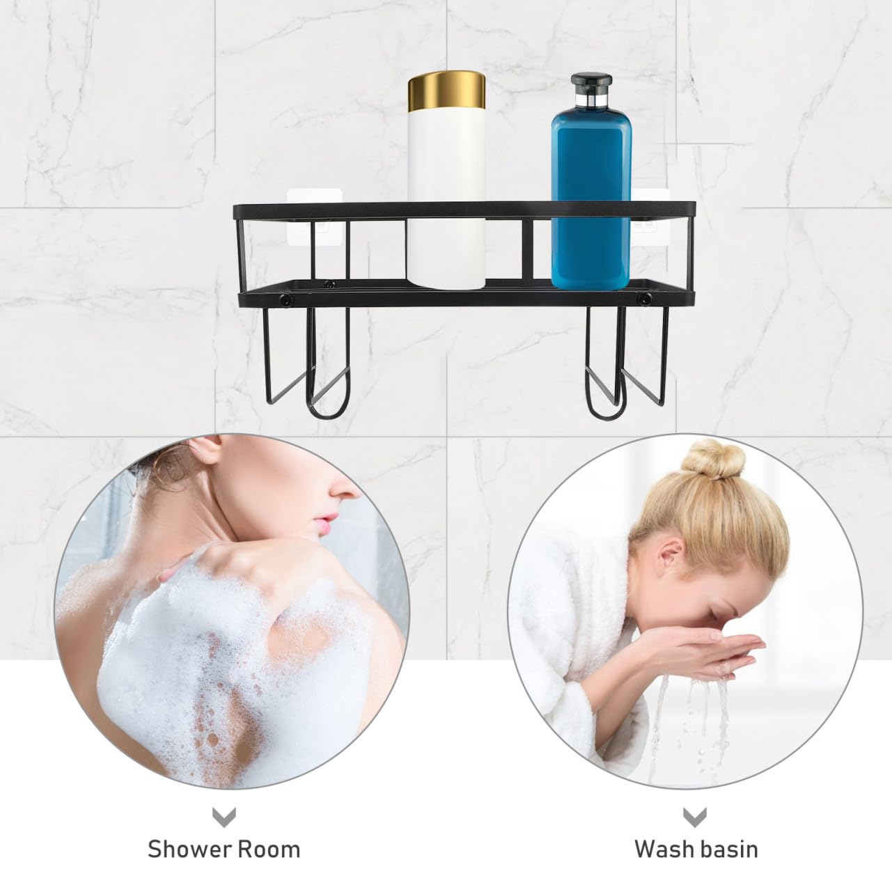 Mensola Portaoggetti per Toilette Singola in Acciaio al Carbonio Nero | Bagno e Casa, Struttura Autoportante e Antiruggine, Design Salvaspazio Moderno