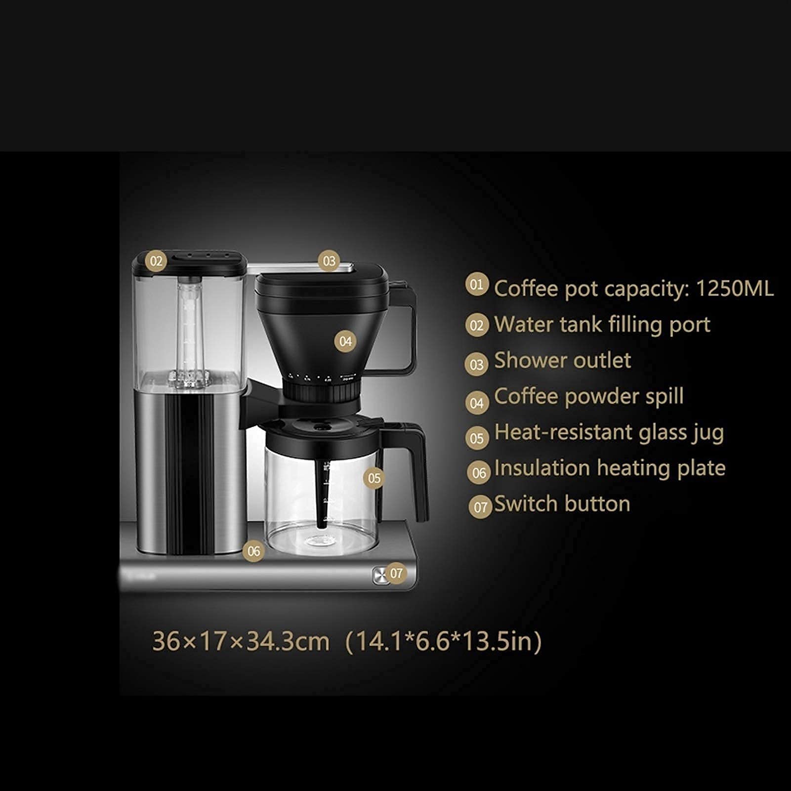 Molinillo de café de preparación completamente automática Cafetera Pequeña máquina de café semiautomática Mini cafetera espresso Máquina de café espresso de acero inoxidable Café preparado a mano Café
