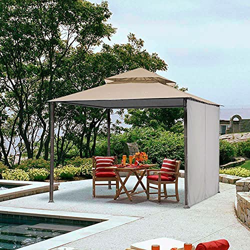 Yescom 10X6.5' Universal Replacement Privacy Side Wall Canopy Curtain For 10X10Ft Yard Garden Gazebo Tent(Pack Of 1) #TOP7