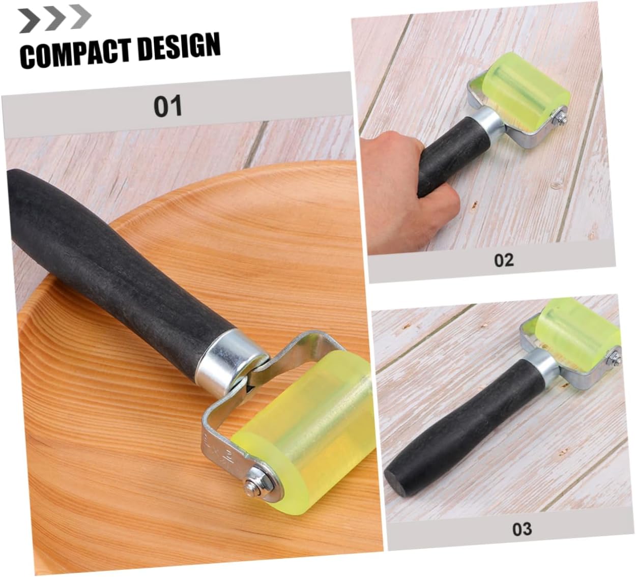 DOITOOL 8pcs Wallpaper Seam Rollers Handle Reusable Smoothing Tool for Wallpaper Application Compact Design for Easy Use Prevents Wrinkles and Smooth Finish