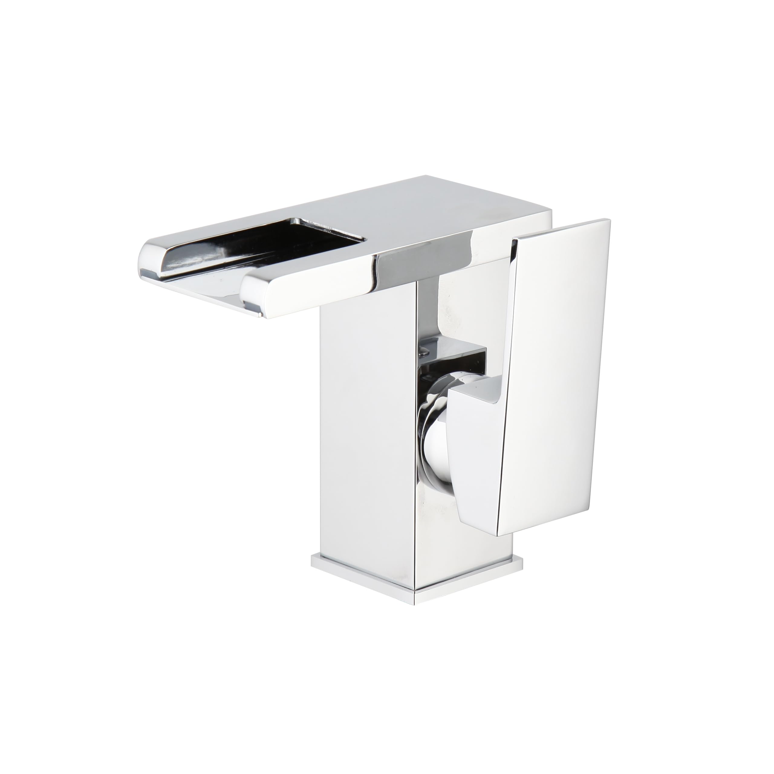 Robinet cascade de salle de bain en laiton chromé haut de gamme pour vasque