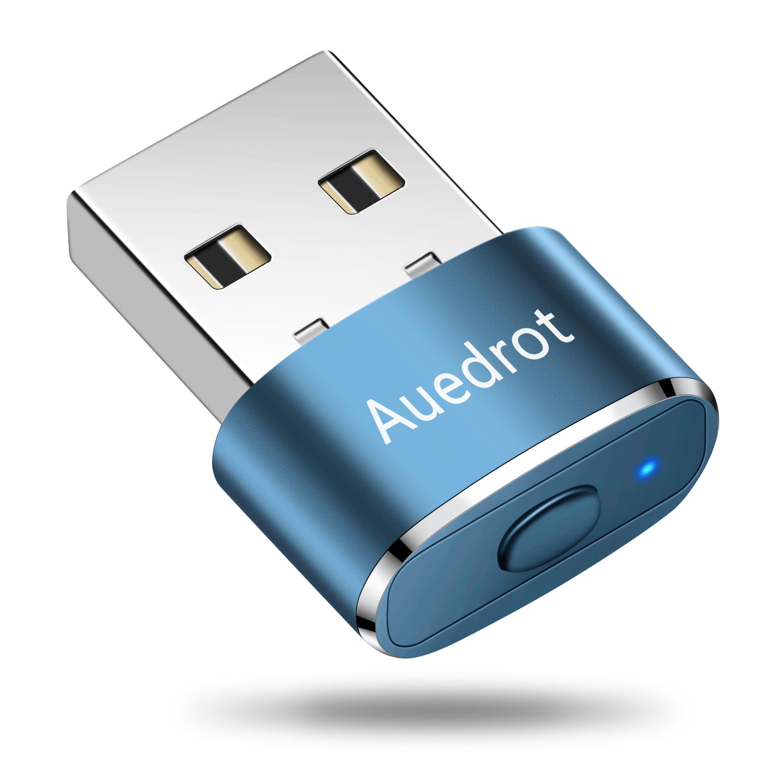 Audedrot Undetectable Mouse Jiggler with Switch Button, Automatic Mouse Wiggler with 2 Jiggle Modes, Plug & Play, Keep Computer/Laptop Awake, Blue