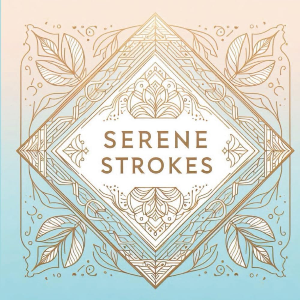 Serene Strokes: Bold and Easy Minimalist Art Coloring Book for Mindful Relaxation