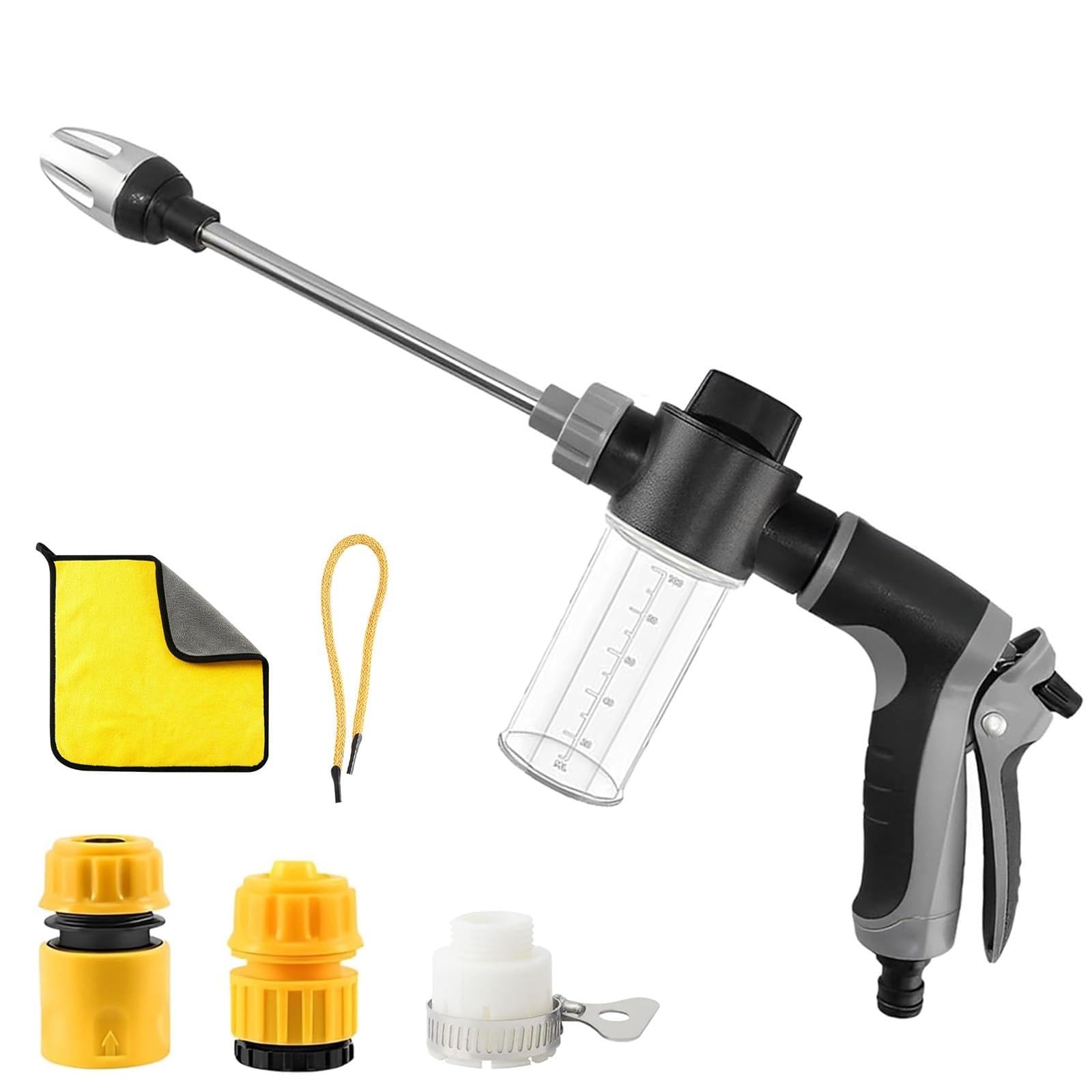 Waterblitz Pressure Washer, Pressure Washer Gun with 360° Rotating for Three Spray Modes Garden Hose High Pressure Spray Gun High Pressure Washer Gun for Patio, Car, Driveway, Deck & Outdoor Surfaces