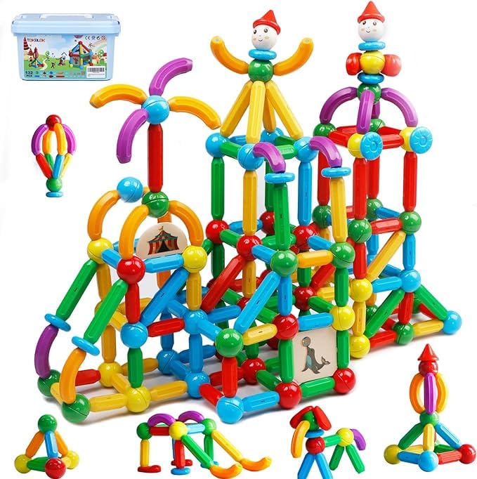 Oxour® Magnetic Tiles Toddler Building Blocks Toys, Magnet Montessori Kids Toys for 3+ Year Old Boys and Girls, Preschool Learning Sensory STEM Education Toys Games, Birthday Gifts. 98 PEC (B0D47RRTTC) Amazon Price History, Amazon Price Tracker
