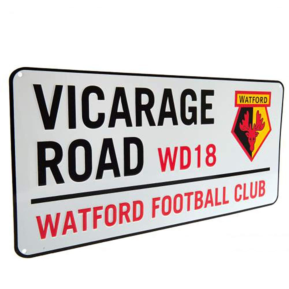 Official Licensed Watford F.C - Metal Street Sign