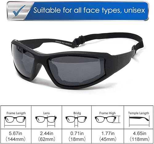 Miniatura 4 de LUFF Gafas de sol UV400 para montar al aire libre para proteger los ojos del deslumbramiento, adecuadas para ciclismo, correr, pesca, esquí, golf