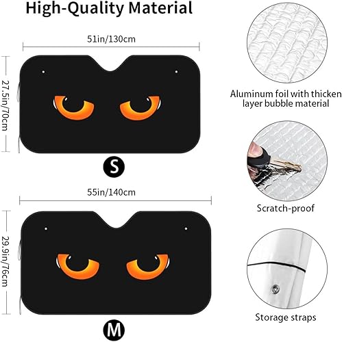 Miniatura 2 de Parasol personalizado para parabrisas de automóvil, parasol personalizado para parabrisas de automóvil con texto fotográfico, visera solar