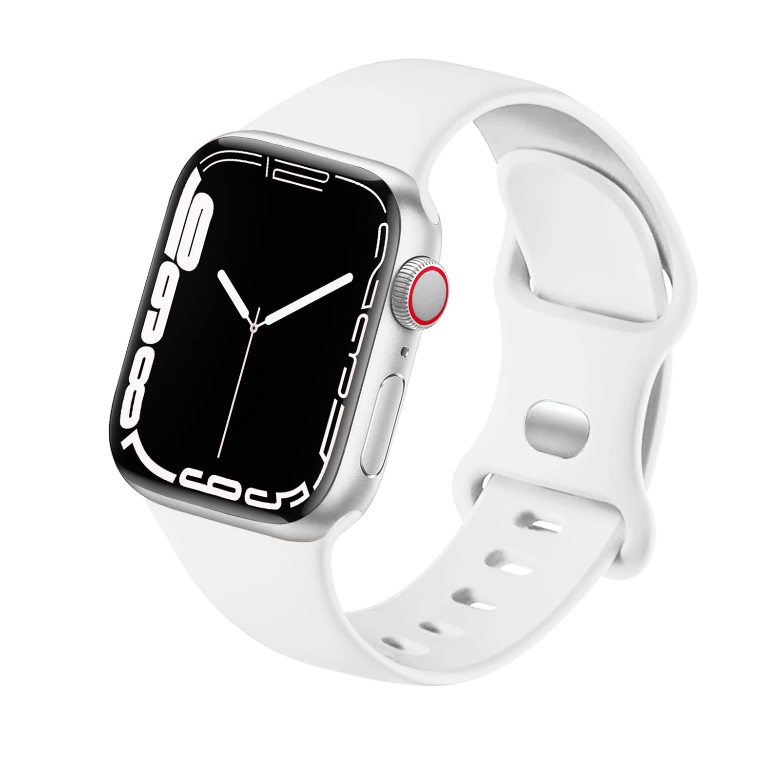 Sport Strap Compatible with Apple Watch Straps 46mm 40mm 38mm 41mm 42mm 44mm 45mm, Silicone Strap Replacement for iWatch Bands Series 11 10 9 8 7 6 5 4 SE 3 2 1 Women Men