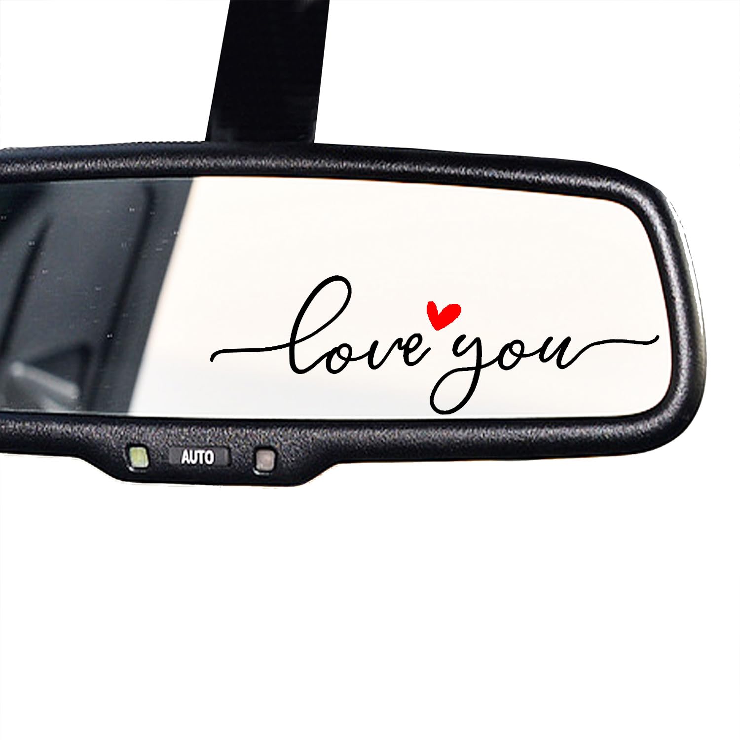 3 x Love You Car Mirror Decal, Holographic Car Decal, Rearview Mirror Decal, Love You Tumbler Sticker, Water Bottle Stickers, Vinyl Tumbler Decor (