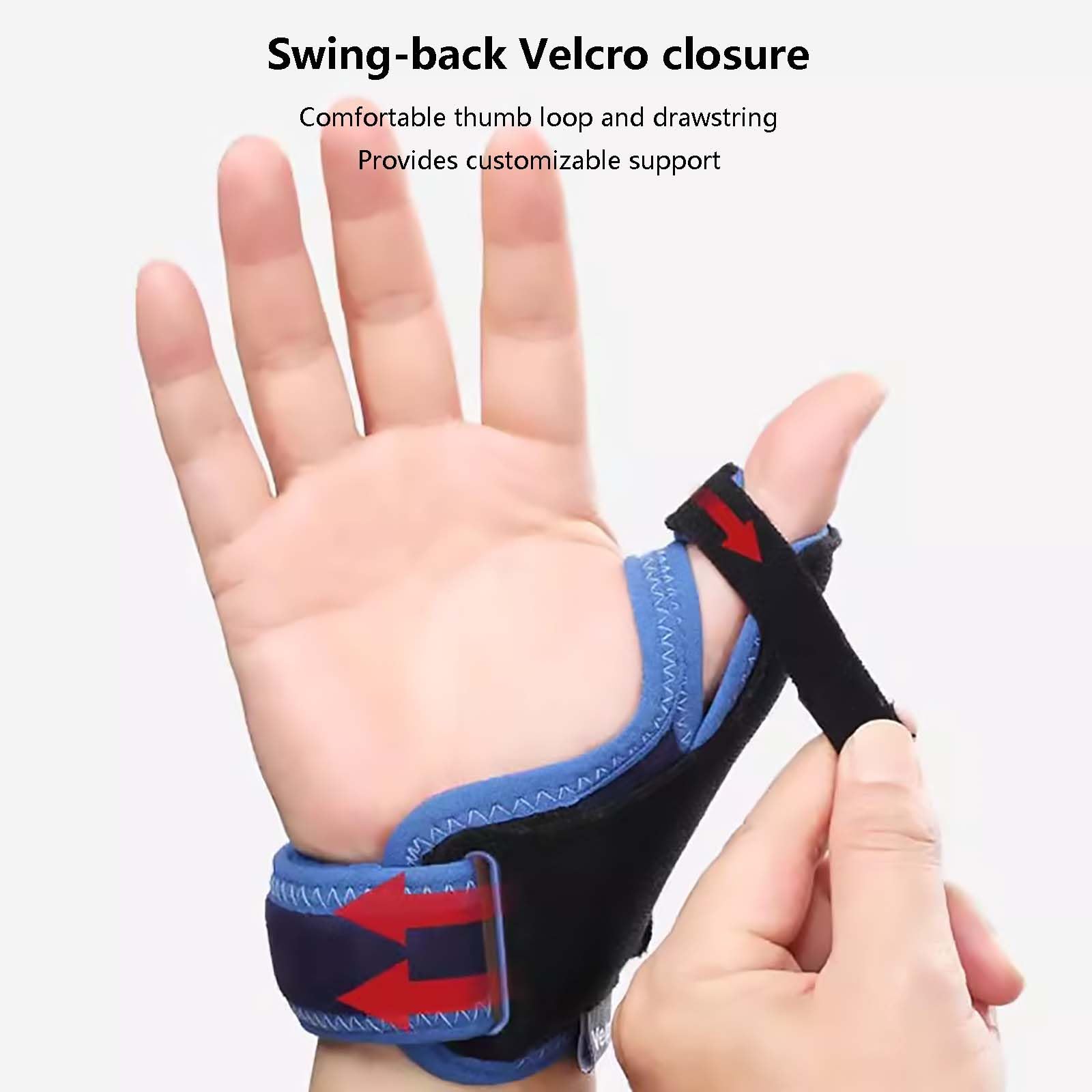 HAILM Supporto Ortopedico Regolabile Stecca, Polso e Pollice Spica Stecca, per Tunnel Carpale, RSI, Reumatoide, Tendinite, Dolore Mano, per Donne Uomini-Fits Entrambe Mani,S