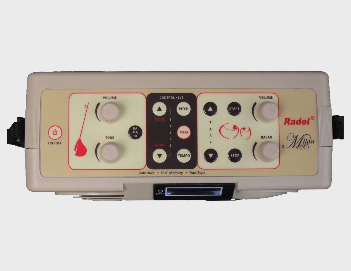 Radel Die Mailand ist die erste seiner Art, einzigartige 2-in-1 digitale Tabla-Tanpura.