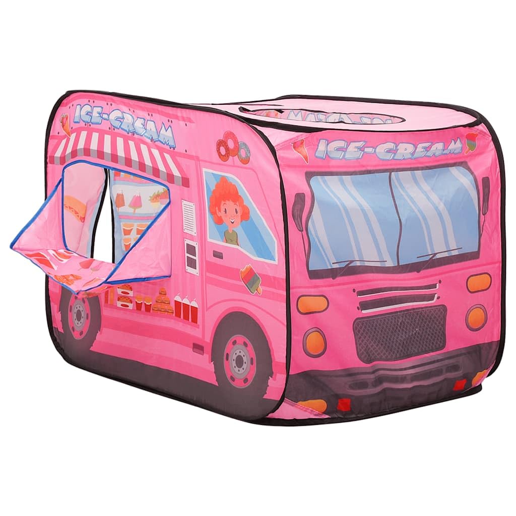 Kinder-Spielzelt mit 250 Bällen, Rosa, 70 x 112 x 70 cm, 170T Polyester, Stahl, PE, Spielzelt für Indoor, Garten, Camping und Strand, mit Tragetasche