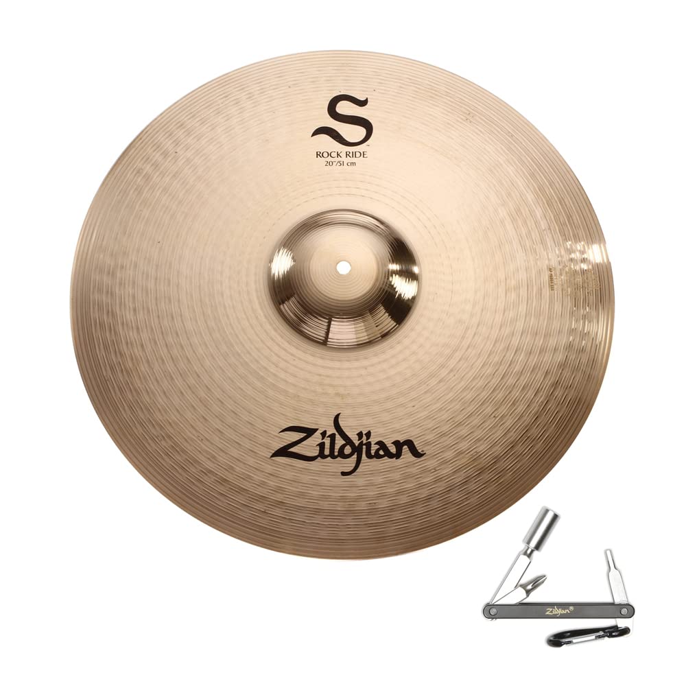 Avedis Zildjian Company ZILDJIAN S20RR 20inch S FAMILY ROCK RIDE CYMBAL W/ BRIGHT SOUND - BRILLIANT FINISH With ZKEY