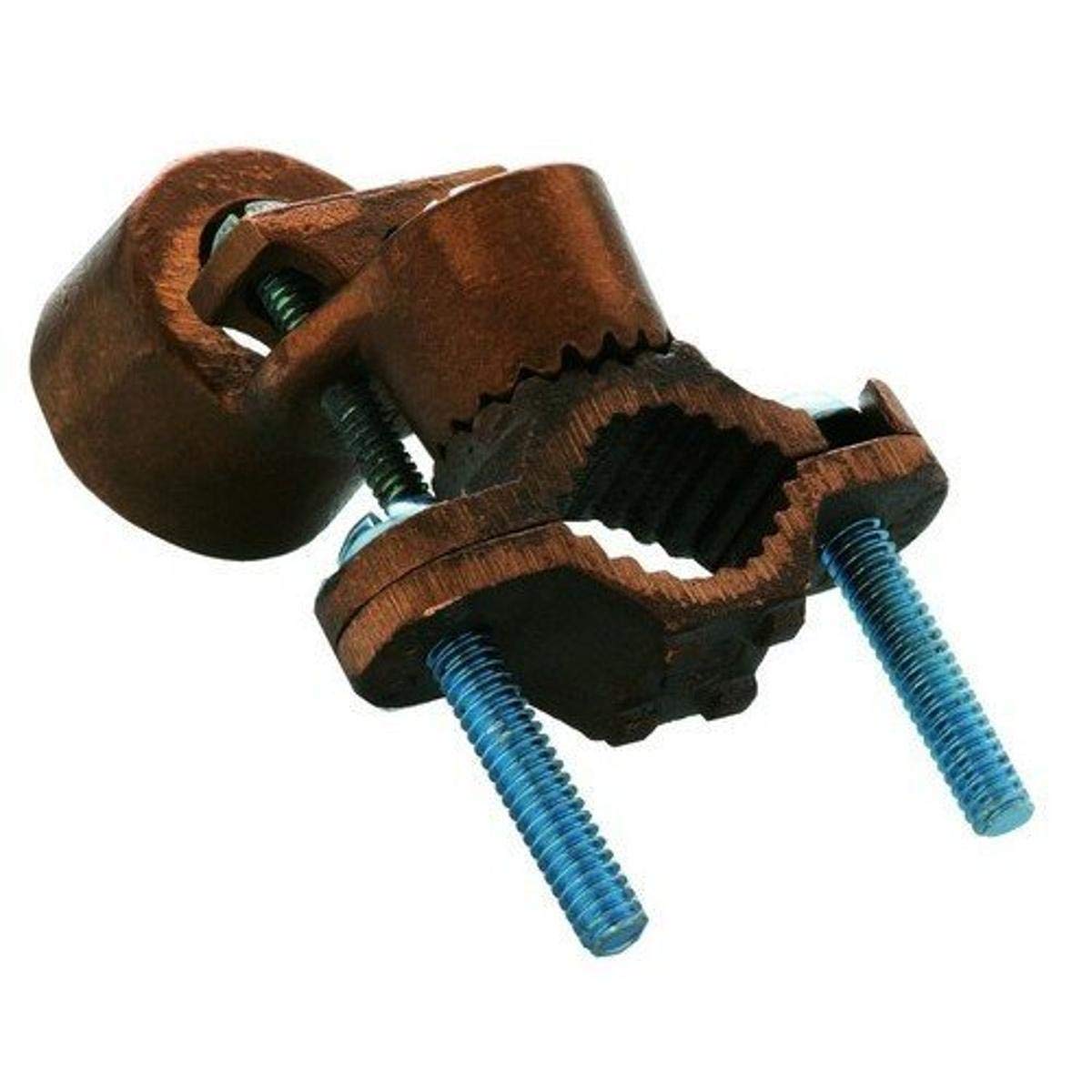 Morris 91709 Copper Ground Clamp, Serrated Collar, Rigid Conduit, 2-1/2-inch - 4-inch Pipe - 1-inch Hub
