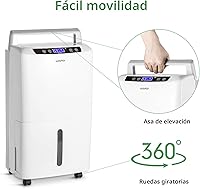 Vista 7 de Waykar - Deshumidificador para espacios de 2000 pies cuadrados, para el hogar y sótanos, con drenaje automático y manual, con un tanque de agua