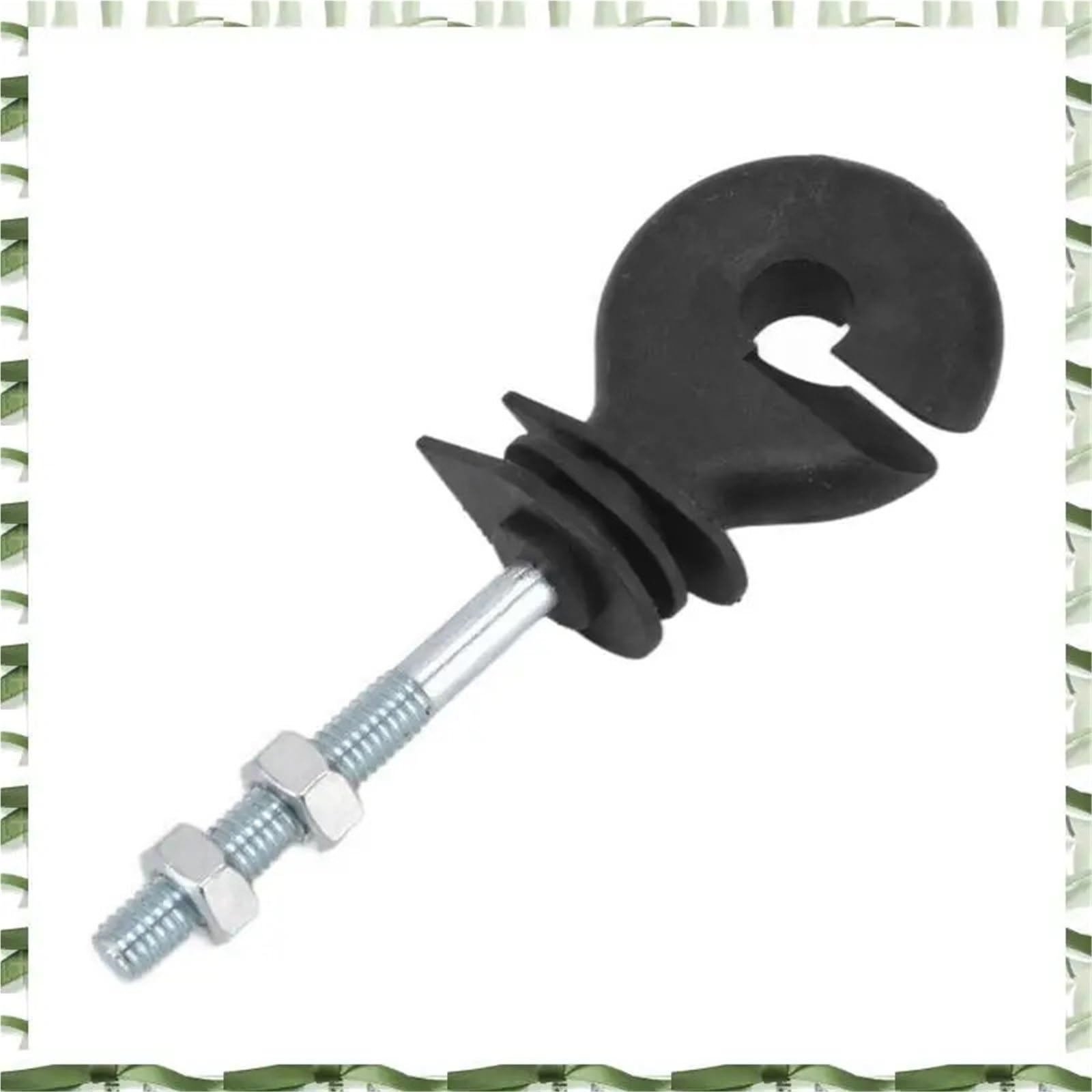 Anillo Aislador Aisladores Aisladores de tuerca plana, espiral aislamiento roscado for cerca eléctrica, 50 Uds