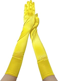 Guantes de satén para mujer (52 cm) en muchos colores