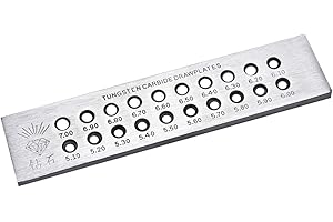 5.10-7.00mm Jewelry Wire Drawplate, Round Shape Drawing Plate, Lightweight and Glossy Plate...