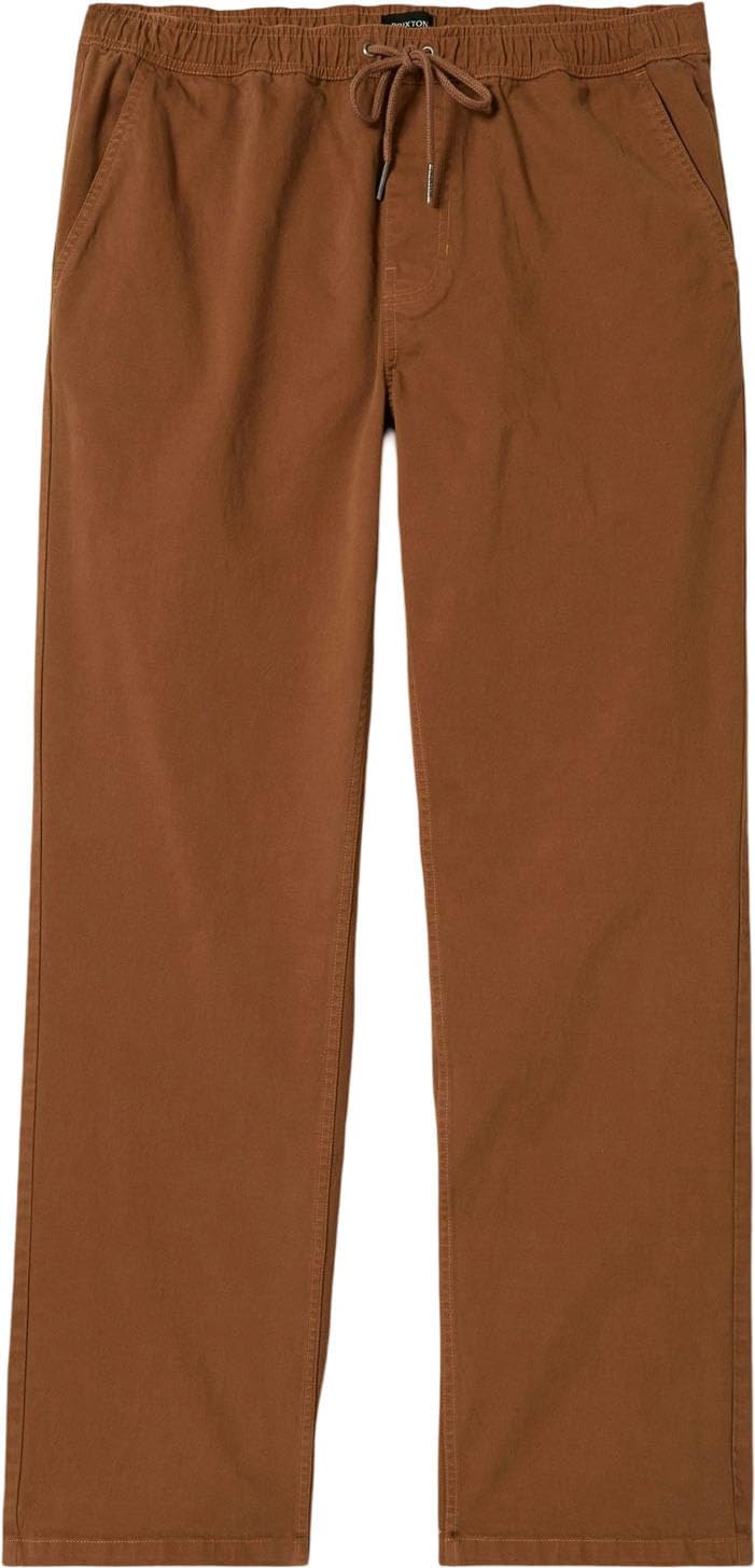 Relaxed Copper Houndstooth Pants by Brixton