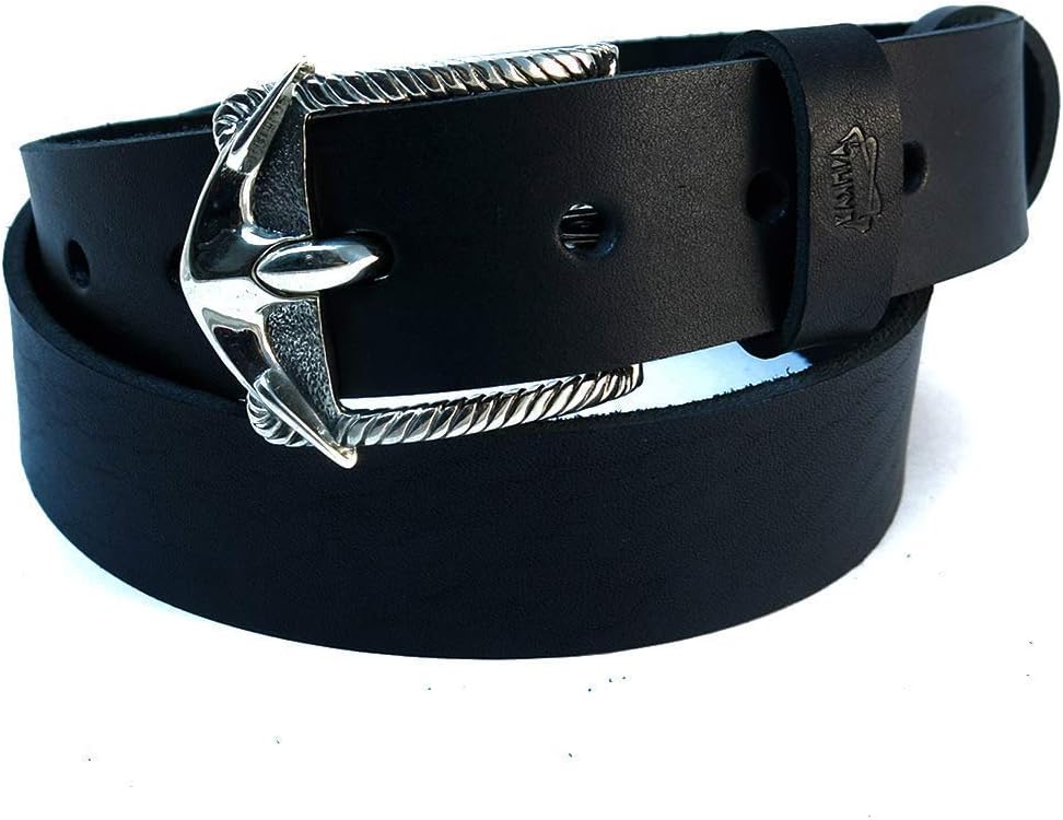 Anchor belt buckle, Handmade marines solid German silver buckle, sailor accessory gift