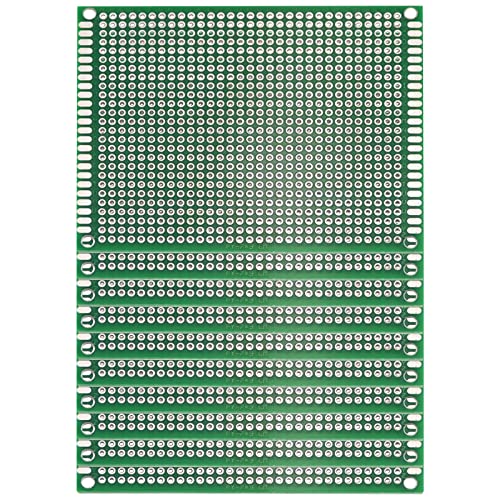 Kit placa protoboard PCB universal de doble cara con circuito impreso FR4 estañado 2
