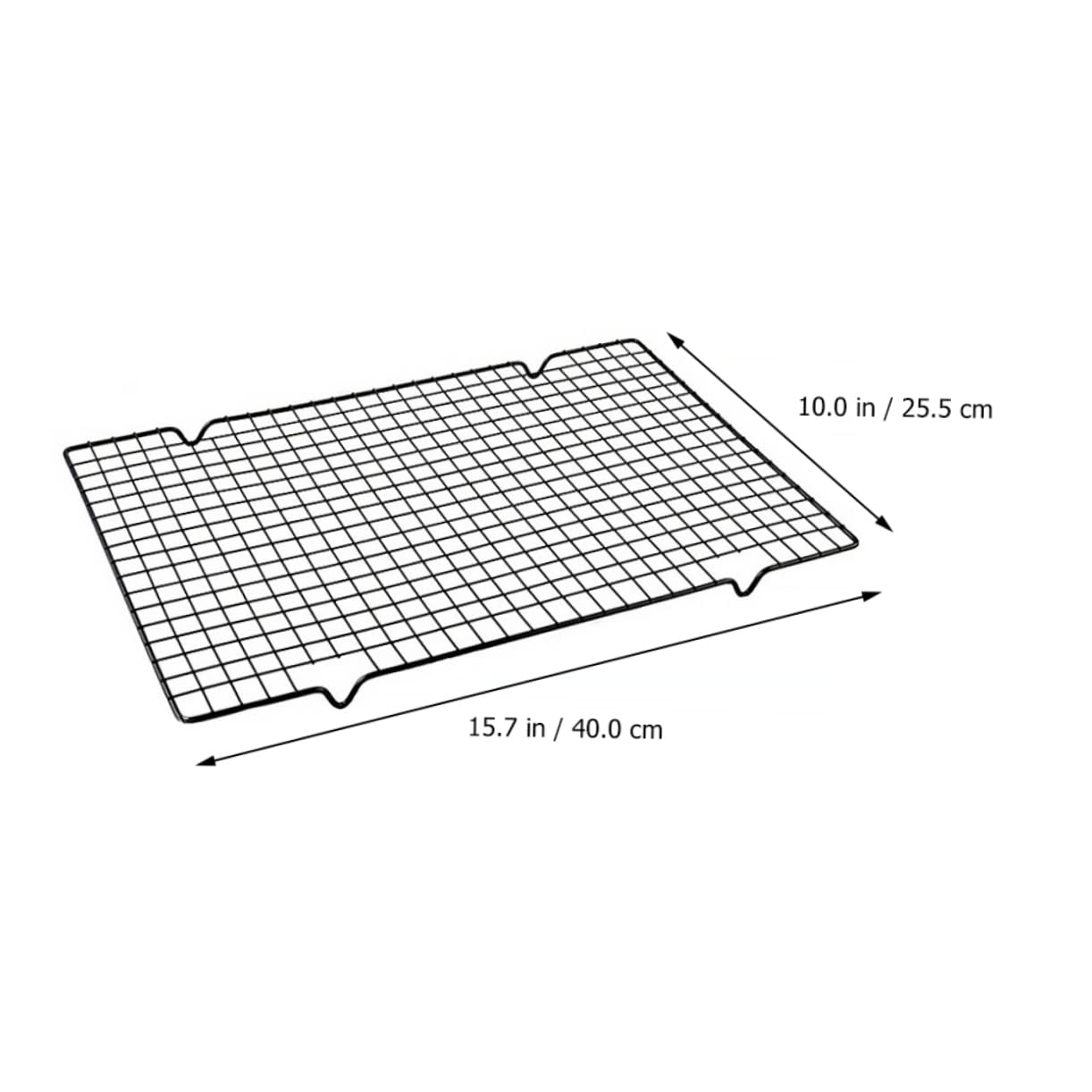 DECHOUS Barbecue Net Non Stick Iron Grilling Rack for Outdoor Baking Cooling for Bbqs Cakes Cookies Muffins Easy to Clean Capacity Design