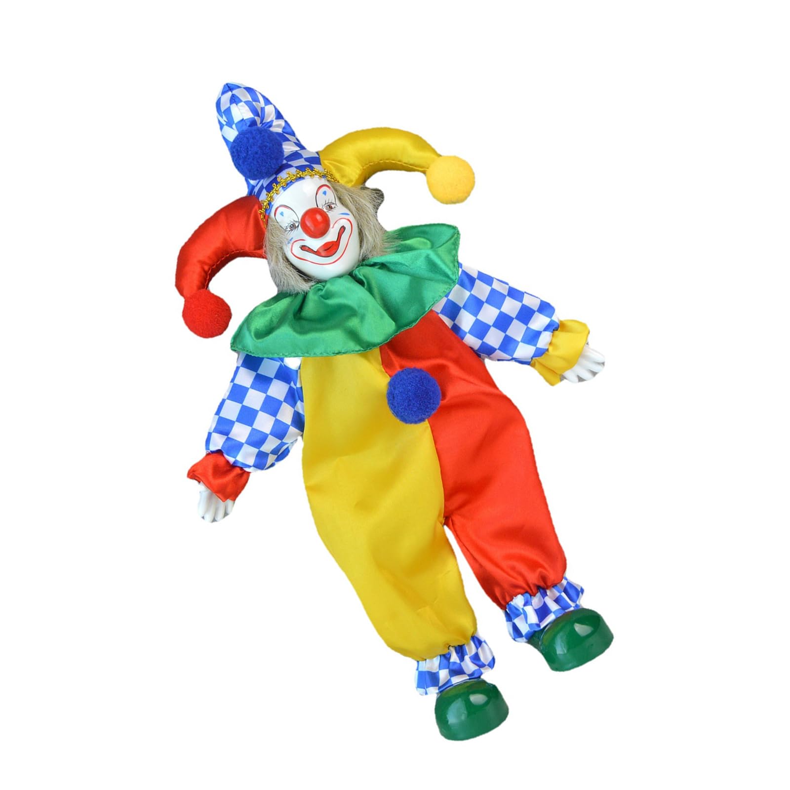 Figurine de clown en céramique pour décoration d'intérieur et Halloween