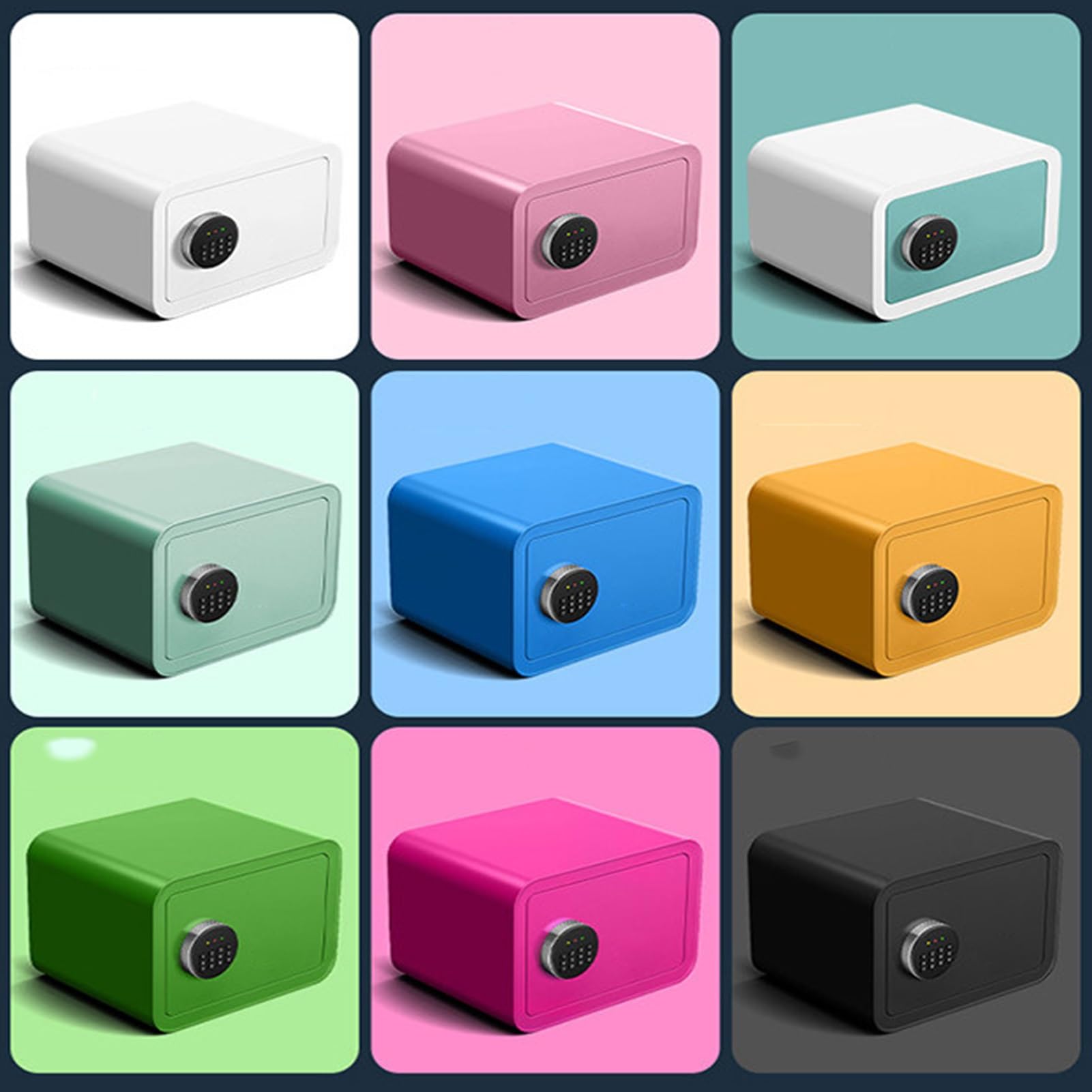 Cajas Fuertes compactas Alta Seguridad gabinetes domésticos, Caja Fuerte con Teclado electrónico doméstico pequeño, for Efectivo, Pasaporte, Documentos,Joyas