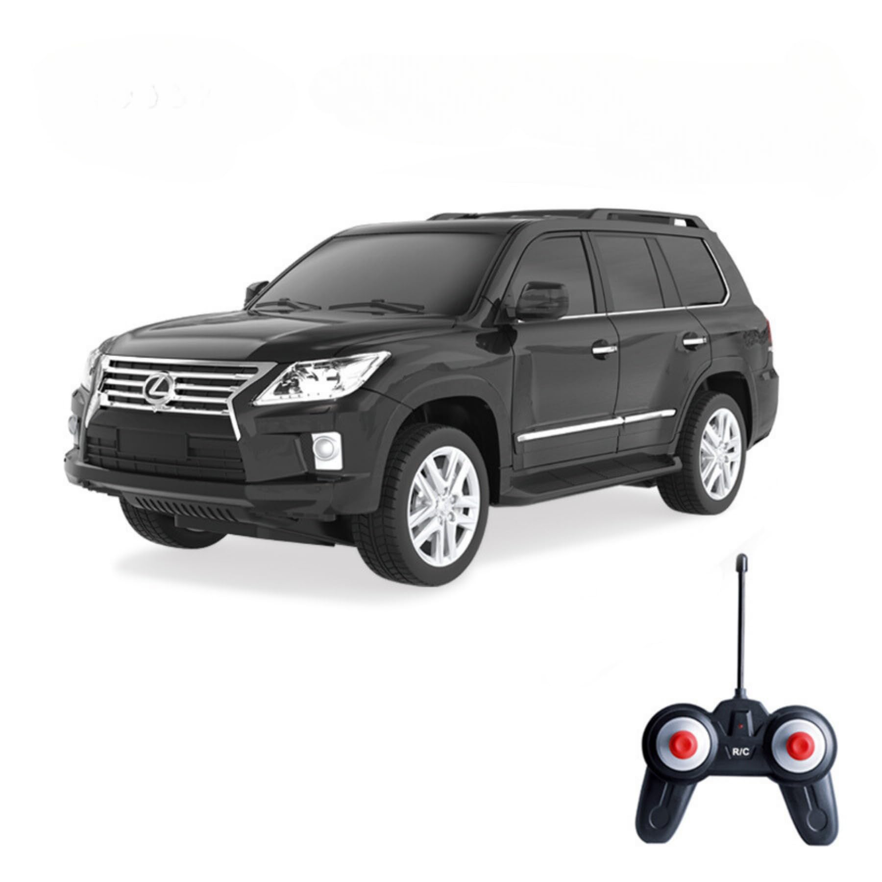 VinieRemote Control Car for Boys, RC Cars Lexus LX570, 1:24 Scale Officially Licensed Kids Toys, Drift Car with Cool Led Lights, 4 5 6 7 8 9 10 11 12 Year Old Boy Birthday Gift (Black)