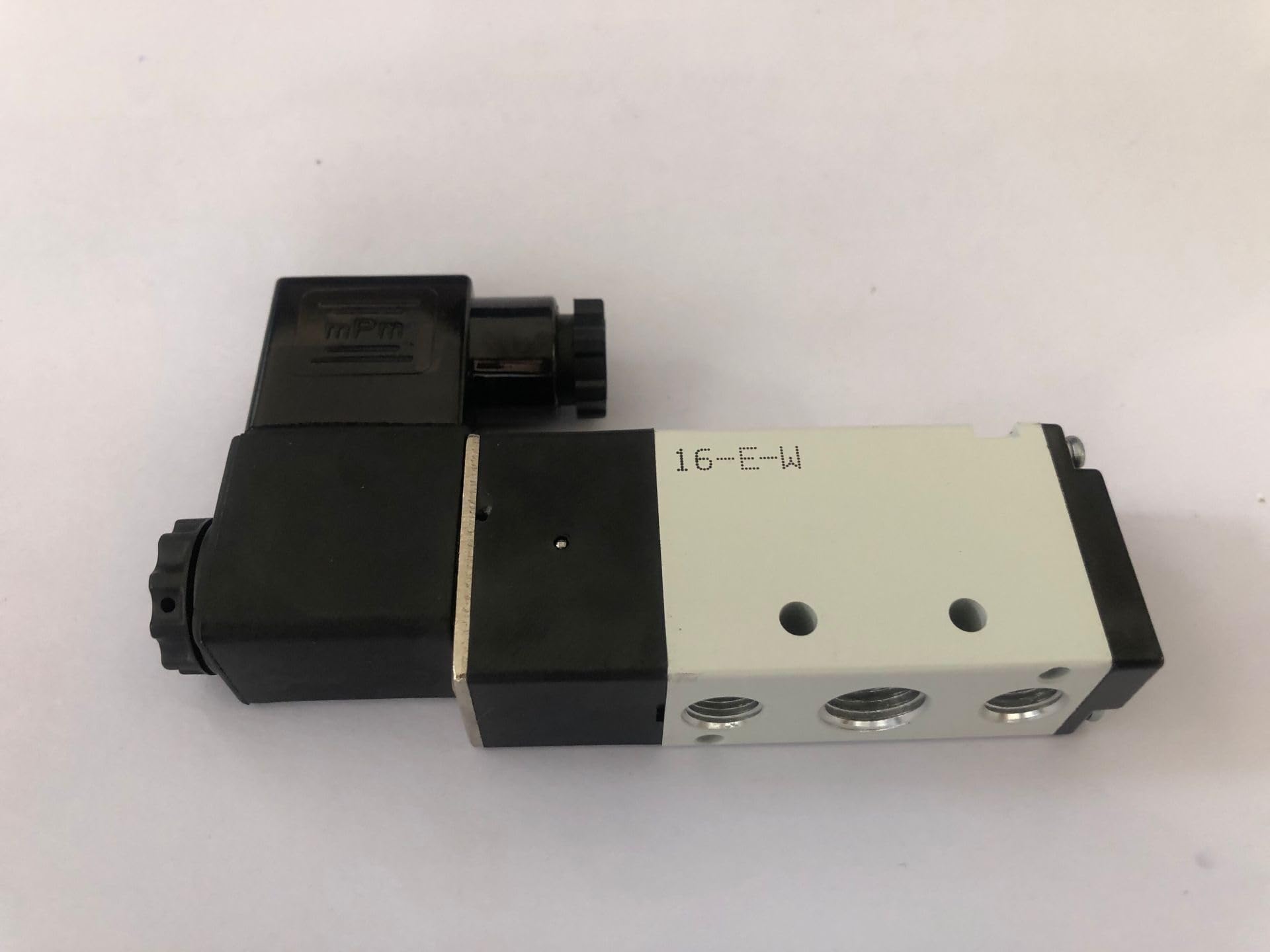 Válvula Solenoide eléctrica de 5 vías y 2 Posiciones 4V210-08 DC 24V DC12V AC110V AC220V tamaño de Puerto de 1/4"(Transparent,Motor with Bracket)