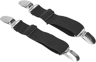 EVGATSAUTO Bedding Accessories, Durable Wearable Sheet Straps Convenient Practical Comfortable Reliable Widely Applicable for Home for Hotel for Room(black)