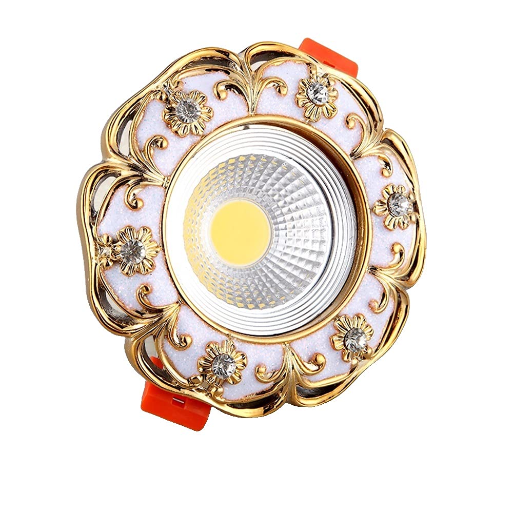 Downlight européen rétro en aluminium sculpté haut de gamme