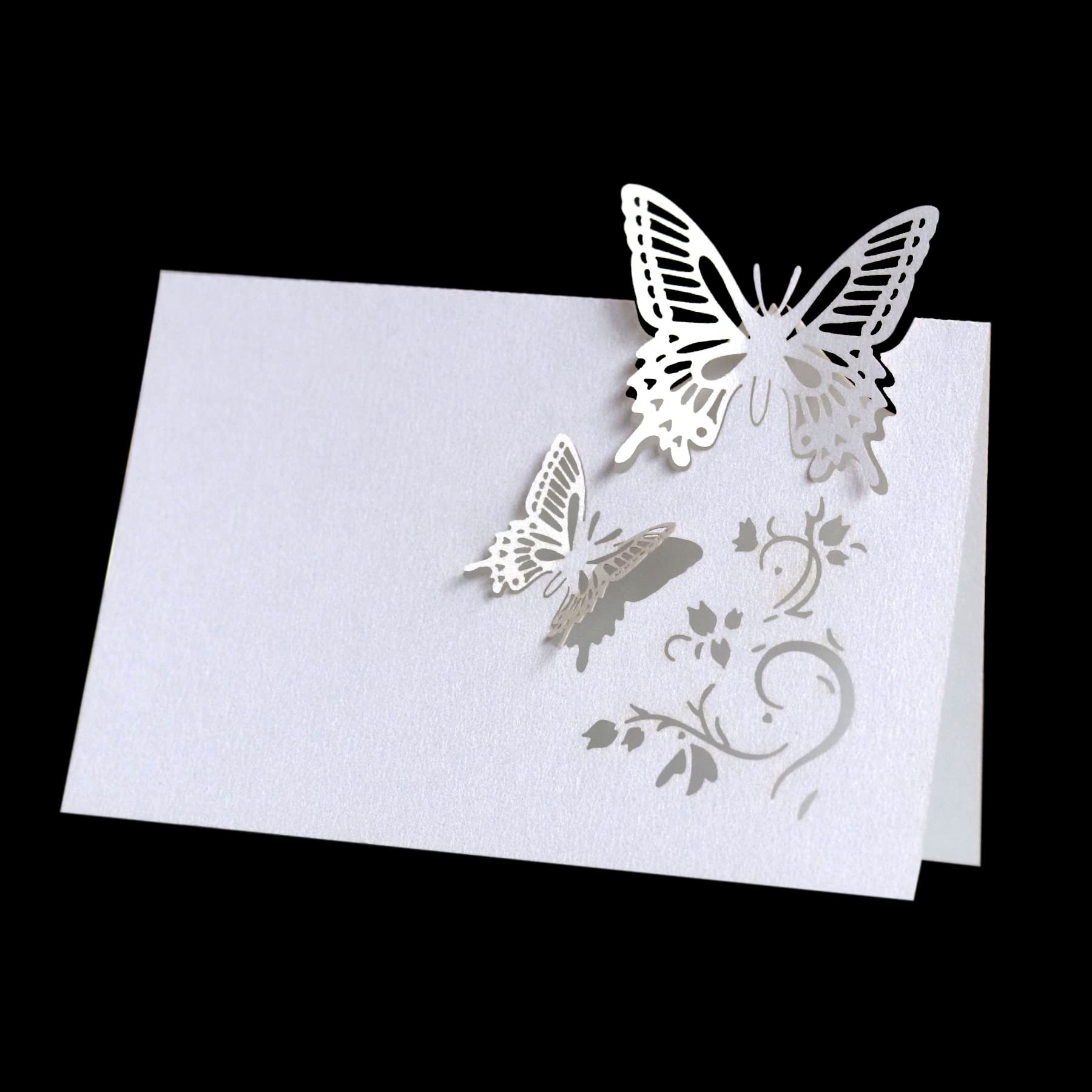 Segnaposto A Forma Di Farfalla PATIKIL – 50 Pezzi In Carta Blu, 120x90 Mm, Per Matrimoni, Feste E Ricevimenti - 6