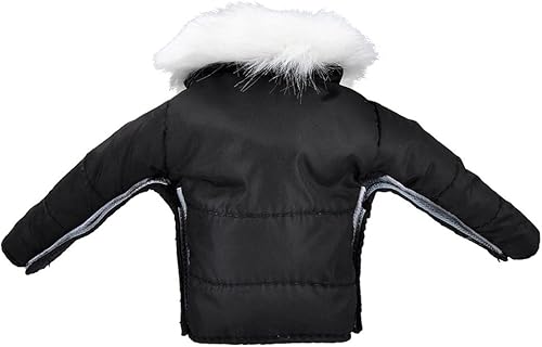 Miniatura 2 de E-TING Ropa de Papá Noel abrigo negro Accesorios de Navidad para muñeca elfo