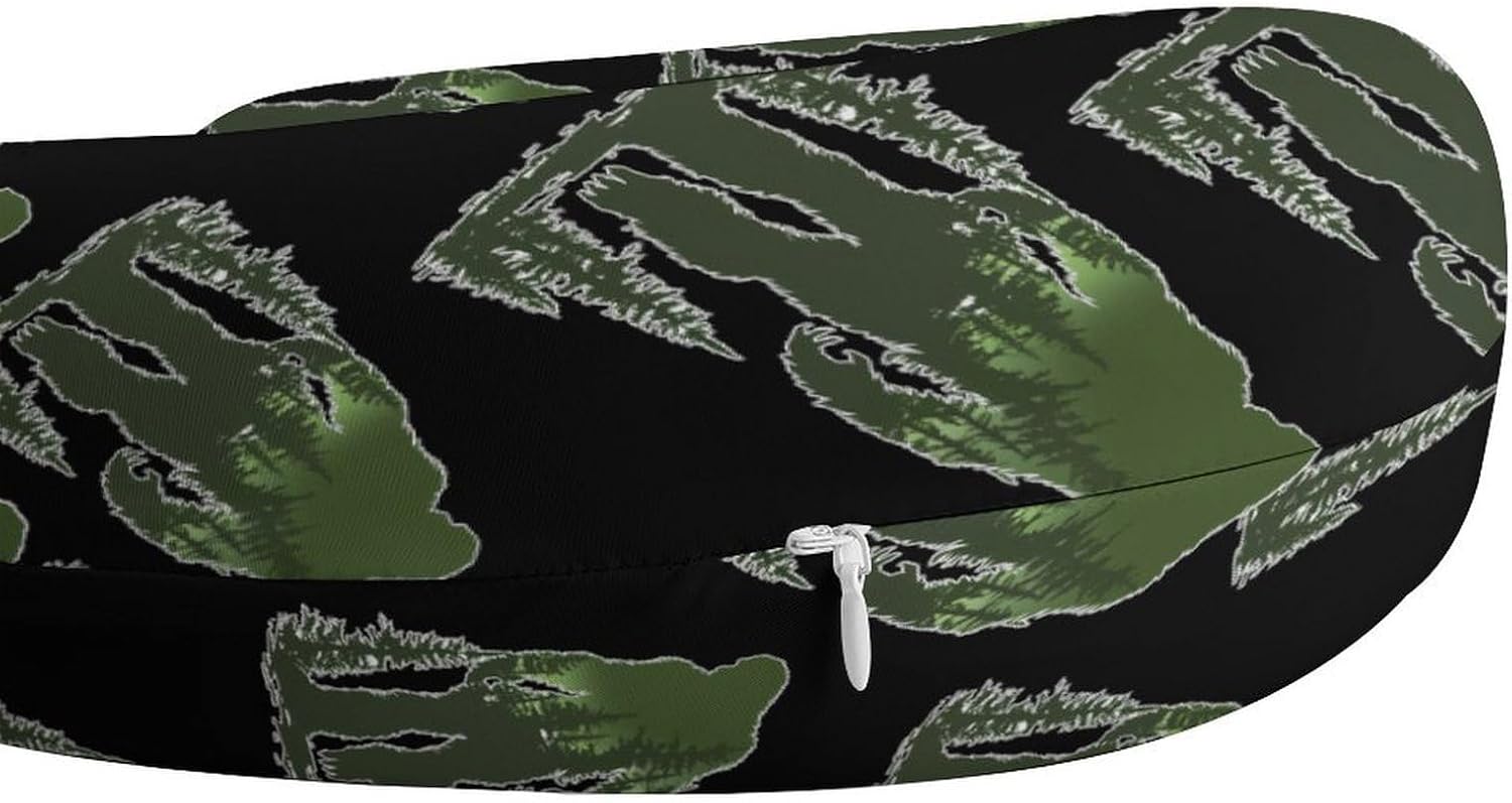 Bigfoot Tree Travel Pillow U Shape Neck Pillow Washable Pillowcase for Sleeping Chair