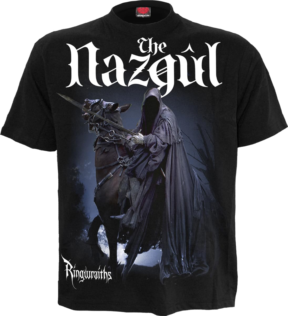 Spiral - LOTR - The Nazgul - Ringwraiths - Front Print T-Shirt Black, Black, XXL