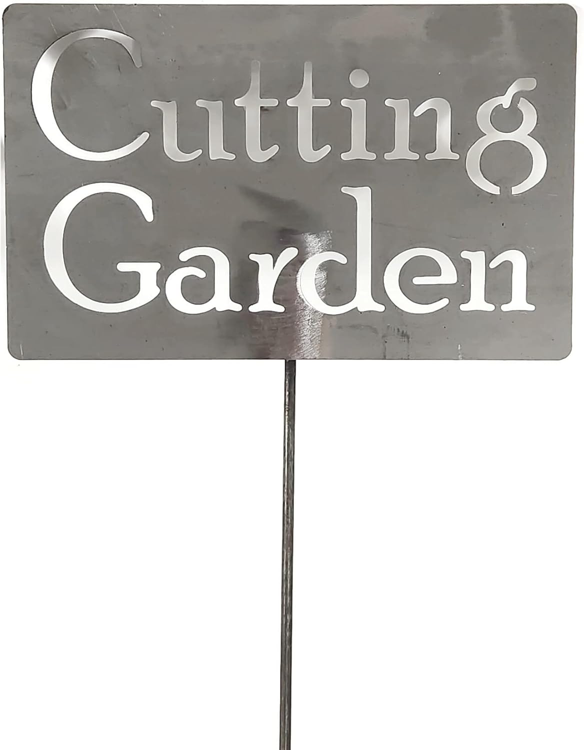 Funny Garden Staked Signs 21 to 28 Inches Tall (Large 28 Inches Tall, Do Not Spray, Raw, Unfinished Steel)
