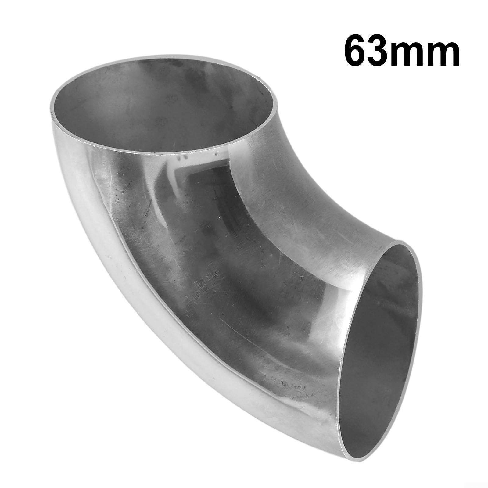 Codo de acero inoxidable de 90 grados con un radio de flexión de 1 5D (63 mm)