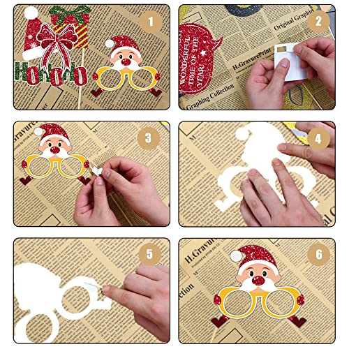 31Stück Weihnachten Foto Requisiten,Fotobox Accessoires für Weihnachten,Weihnachtsparty Foto Booth Requisiten Dekorationen,Party Zubehör,Tischdeko Geburtstag,Silvester Foto Requisiten,Party Deko