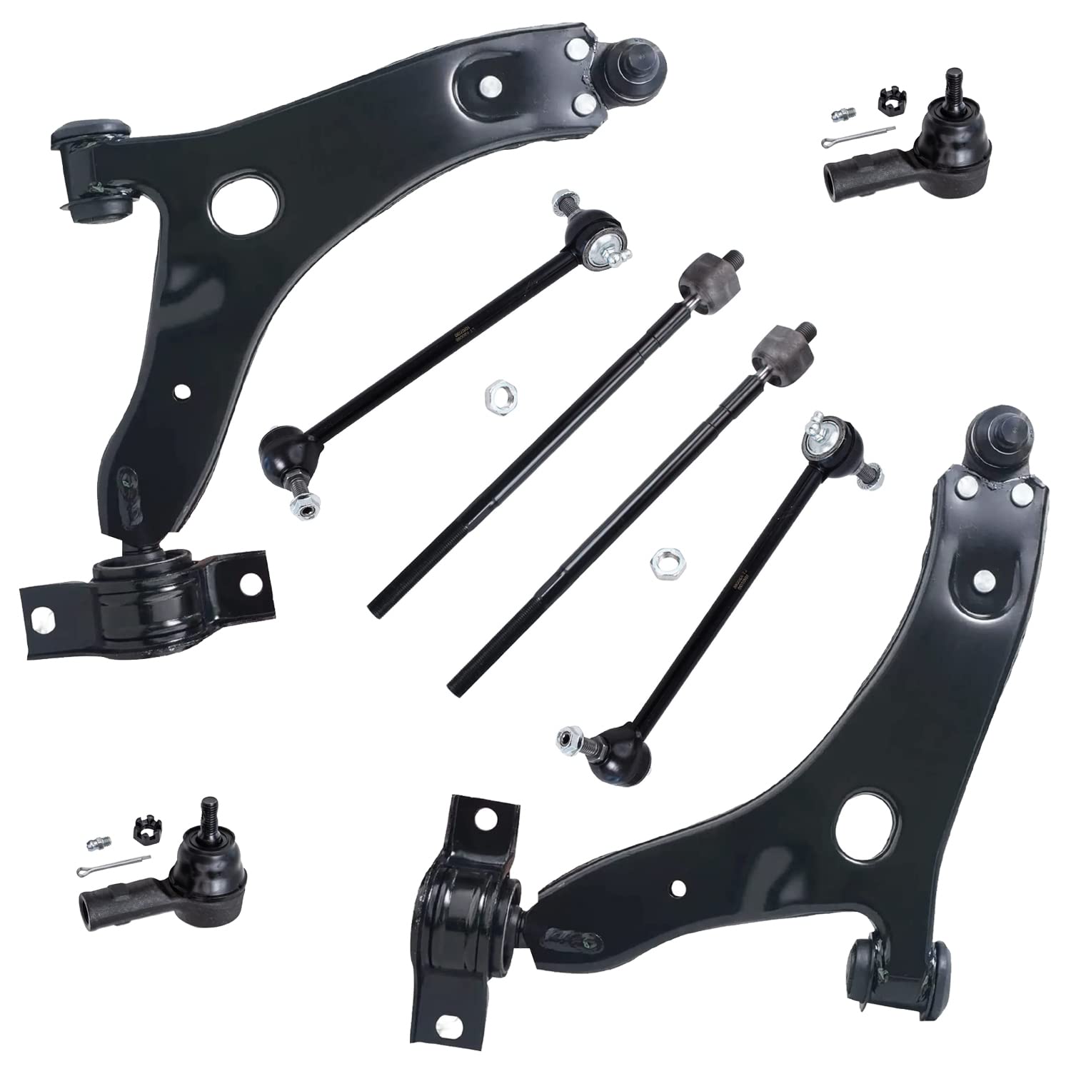 Detroit Axle - 8pc Front End Suspension Kit for 2006-2007 Ford Focus Built