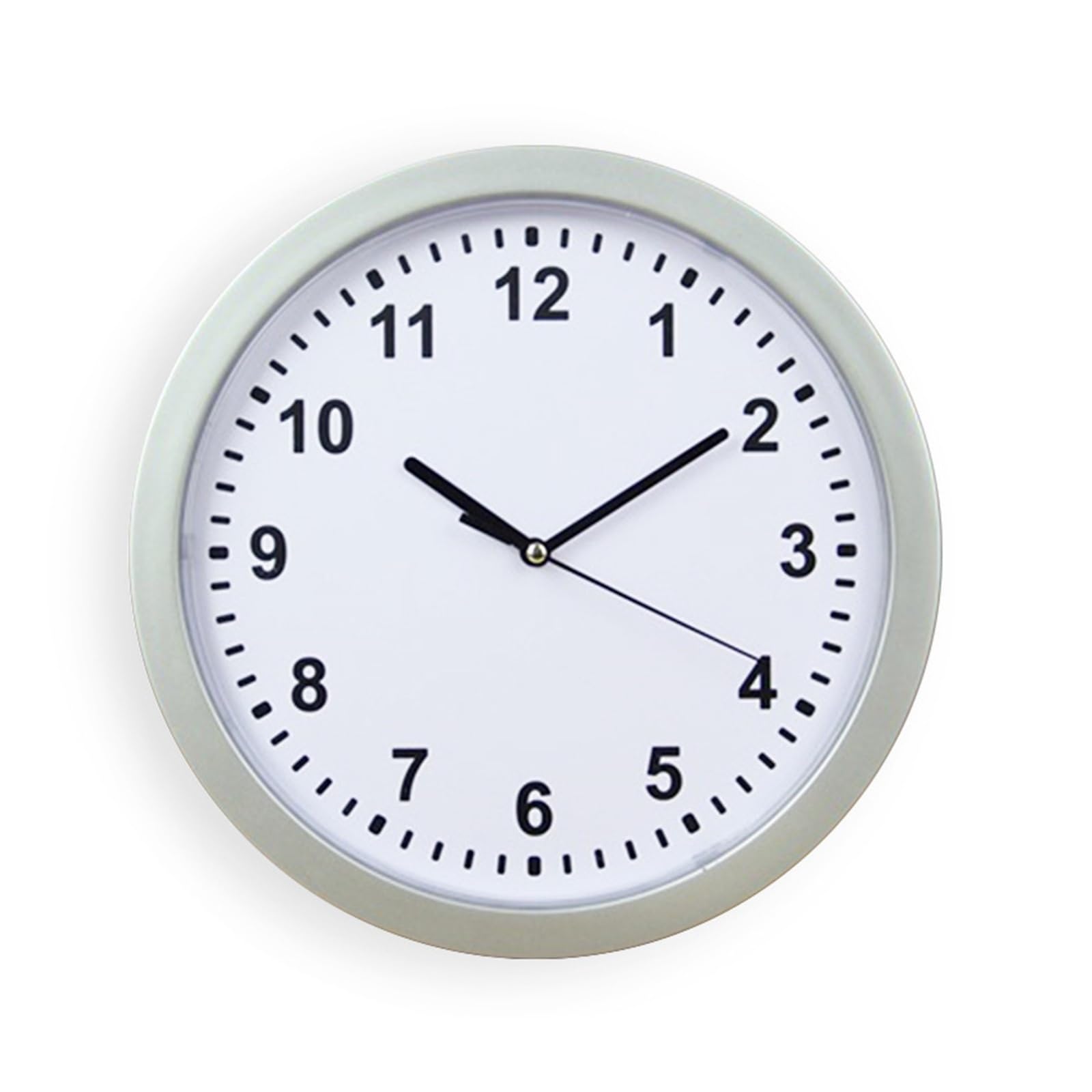 Sight Secret Wall Clock with Hidden Compartment Hide Cash Jewelry Keys Valuables Safe Box(Silver)
