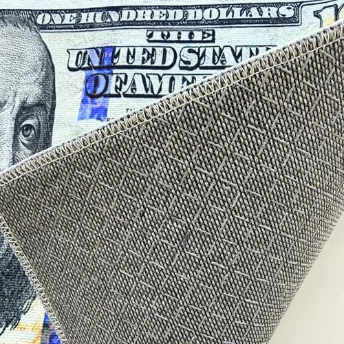Tapete con diseño billete de 100 dólares 18''x43'' miniatura 2